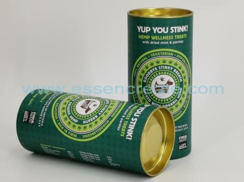 tubo de papel de empaquetado de productos para la salud de mascotas
