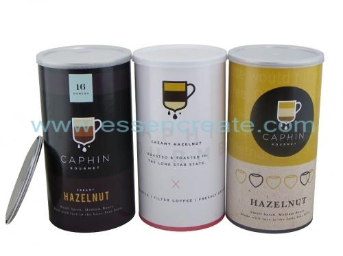 latas de papel de embalaje de café compuesto
