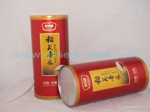 tubo de papel de envasado de arroz