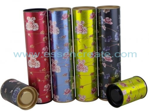 tubo de papel de empaquetado de té perfumado