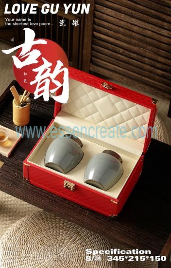 There Are Two Ceramic POTS In The Gift Box