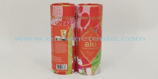 Skin Care Paper Can With Rolled Edges