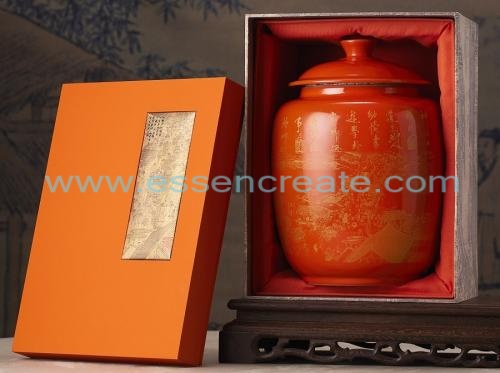 Embalaje de olla de cerámica con patrón Qingming Shanghe
    