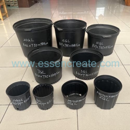 Macetas de plástico Vivero de árboles Contenedor de HDPE