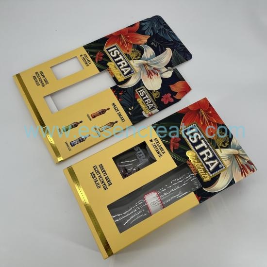 Caja de embalaje plegable para copas de vino y cócteles