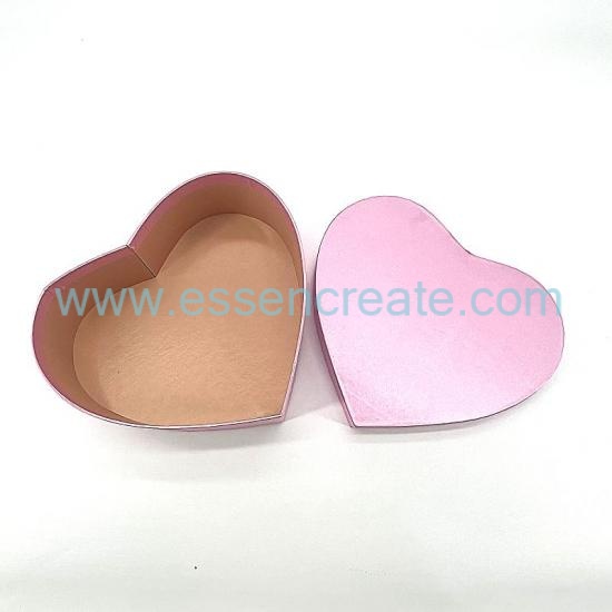 Heart-Shaped Rigid Cardboard Gift Box for Valentine's Day & Weddings