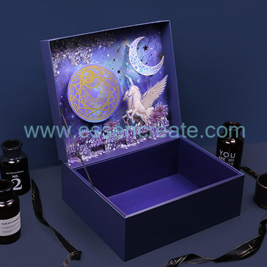 Cajas de regalo de papel 3D navideñas personalizadas para niños