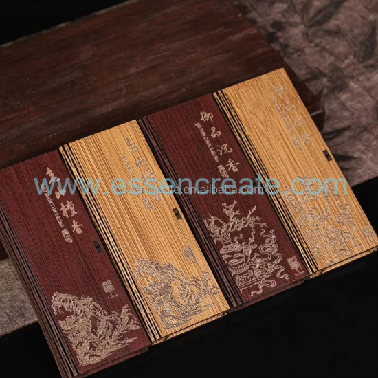 Cajas de incienso portátiles de bambú personalizadas