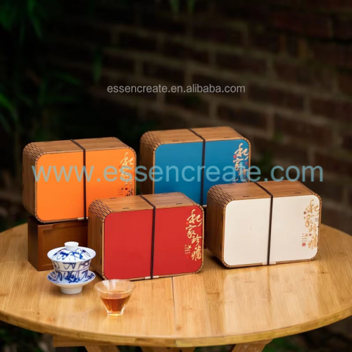 Embalaje de té de madera personalizado