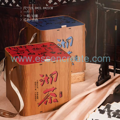 Embalaje de té de madera personalizado