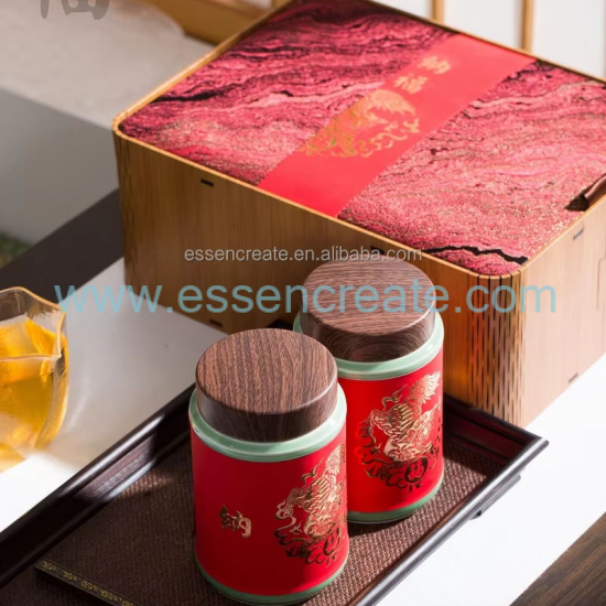 Embalaje de té de madera personalizado