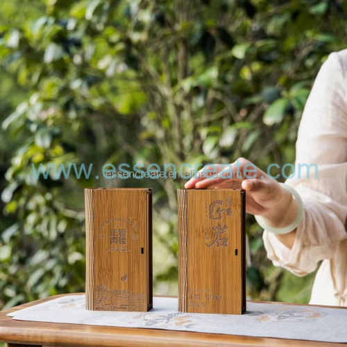 Exquisita caja de té de madera personalizada