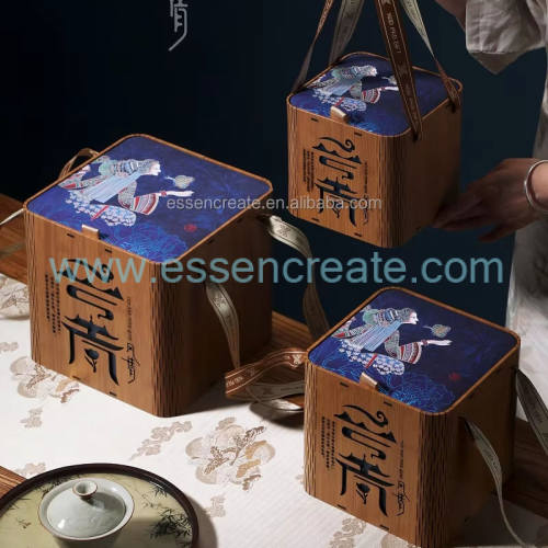 Embalaje de té de madera personalizado