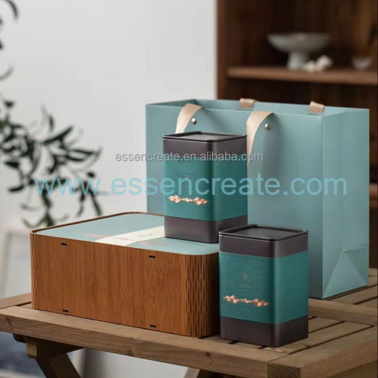 Embalaje de té de madera personalizado