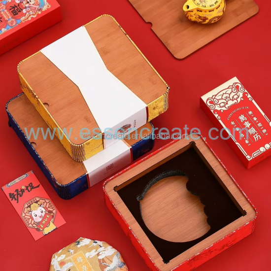 Embalaje de té de madera personalizado