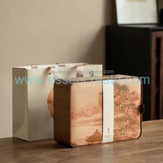 Embalaje de té de madera personalizado