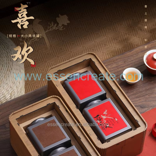 Embalaje de té de madera personalizado