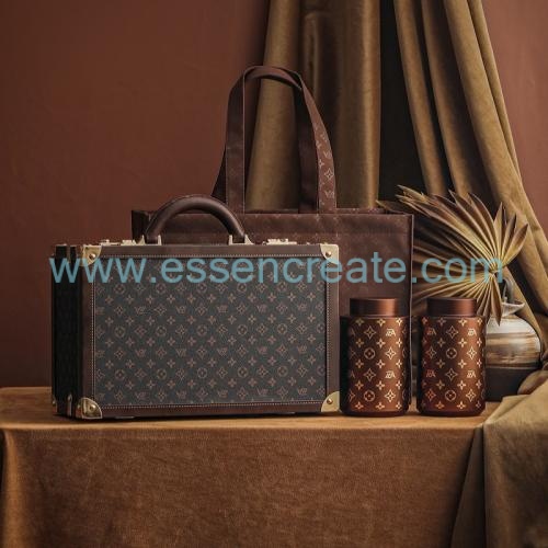 Custom Leather Tea Packaging